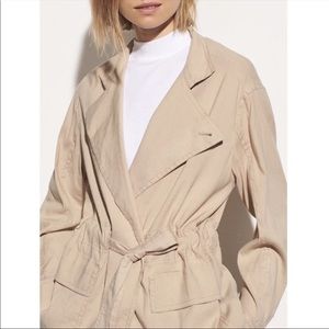 Vince Oat Linen Light Jacket XS NWT